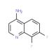 4-Amino-7,8-difluoroquinoline (CAS 1189107-49-0) - chemical structure image