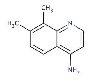4-Amino-7,8-dimethylquinoline (CAS 948293-29-6) - chemical structure image