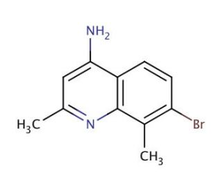 4-Amino-7-bromo-2,8-dimethylquinoline (CAS 1189106-65-7) - chemical structure image