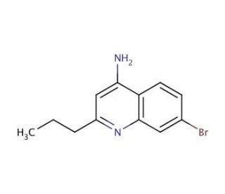 4-Amino-7-bromo-2-propylquinoline (CAS 1189106-34-0) - chemical structure image