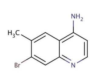 4-Amino-7-bromo-6-methylquinoline (CAS 1189106-23-7) - chemical structure image
