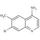 4-Amino-7-bromo-6-methylquinoline (CAS 1189106-23-7) - chemical structure image