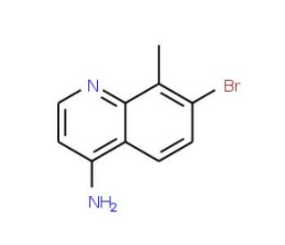 4-Amino-7-bromo-8-methylquinoline (CAS 1189106-52-2) - chemical structure image
