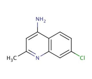 4-Amino-7-chloro-2-methylquinoline (CAS 68017-47-0) - chemical structure image