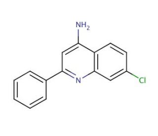 4-Amino-7-chloro-2-phenylquinoline (CAS 858277-37-9) - chemical structure image