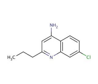 4-Amino-7-chloro-2-propylquinoline (CAS 1189107-34-3) - chemical structure image