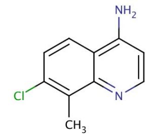 4-Amino-7-chloro-8-methylquinoline (CAS 948293-41-2) - chemical structure image