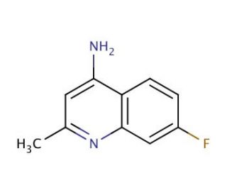 4-Amino-7-fluoro-2-methylquinoline (CAS 948293-45-6) - chemical structure image