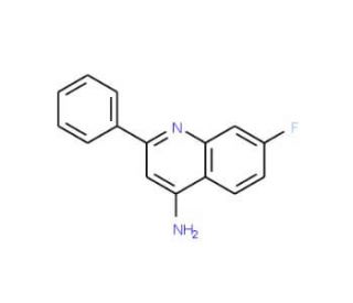 4-Amino-7-fluoro-2-phenylquinoline (CAS 1189106-13-5) - chemical structure image