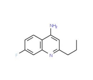 4-Amino-7-fluoro-2-propylquinoline (CAS 1189107-17-2) - chemical structure image