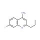 4-Amino-7-fluoro-2-propylquinoline (CAS 1189107-17-2) - chemical structure image