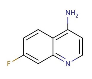 4-Amino-7-fluoroquinoline (CAS 948293-49-0) - chemical structure image