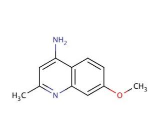 4-Amino-7-methoxy-2-methylquinoline (CAS 66735-41-9) - chemical structure image