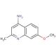 4-Amino-7-methoxy-2-methylquinoline (CAS 66735-41-9) - chemical structure image