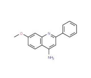 4-Amino-7-methoxy-2-phenylquinoline (CAS 1026660-14-9) - chemical structure image