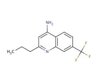 4-Amino-7-trifluoromethyl-2-propylquinoline (CAS 1189107-38-7) - chemical structure image