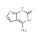 4-Amino-7H-pyrrolo[2,3-d]pyrimidine-2-thiol (CAS 98198-24-4) - chemical structure image