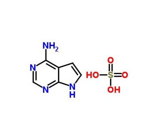 4-Amino-7H-pyrrolo[2,3-d]pyrimidine hydrogen sulfate (CAS 856600-01-6) - chemical structure image