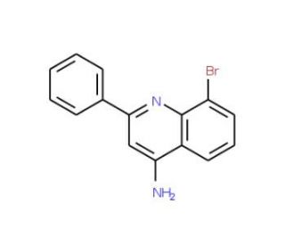 4-Amino-8-bromo-2-phenylquinoline (CAS 1189106-19-1) - chemical structure image