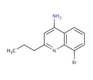 4-Amino-8-bromo-2-propylquinoline (CAS 1189106-36-2) - chemical structure image