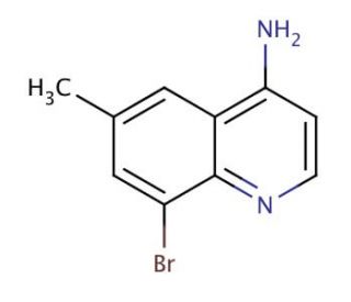 4-Amino-8-bromo-6-methylquinoline (CAS 1189105-62-1) - chemical structure image