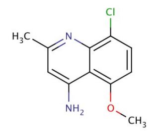 4-Amino-8-chloro-5-methoxy-2-methylquinoline (CAS 1189107-61-6) - chemical structure image