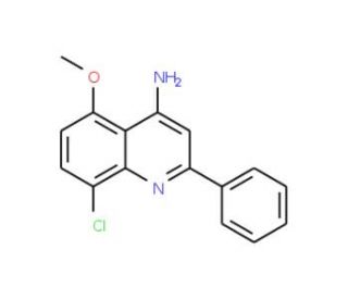 4-Amino-8-chloro-5-methoxy-2-phenylquinoline (CAS 1189107-08-1) - chemical structure image