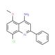 4-Amino-8-chloro-5-methoxy-2-phenylquinoline (CAS 1189107-08-1) - chemical structure image