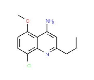 4-Amino-8-chloro-5-methoxy-2-propylquinoline (CAS 1189106-00-0) - chemical structure image