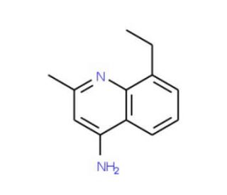4-Amino-8-ethyl-2-methylquinoline (CAS 948293-61-6) - chemical structure image
