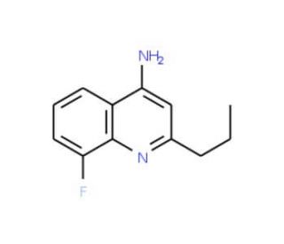 4-Amino-8-fluoro-2-propylquinoline (CAS 1189107-32-1) - chemical structure image