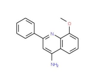 4-Amino-8-methoxy-2-phenylquinoline (CAS 422565-91-1) - chemical structure image