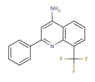 4-Amino-8-trifluoromethyl-2-phenylquinoline (CAS 1189105-47-2) - chemical structure image