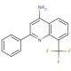 4-Amino-8-trifluoromethyl-2-phenylquinoline (CAS 1189105-47-2) - chemical structure image