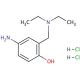 4-Amino-α-diethylamino-o-cresol dihydrochloride (CAS 6297-14-9) - chemical structure image