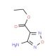4-Amino-furazan-3-carboxylic acid ethyl ester (CAS 17376-63-5) - chemical structure image