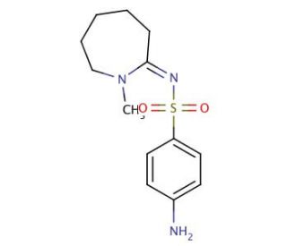 4-amino-N-[(2Z)-1-methylazepan-2-ylidene]benzene-1-sulfonamide - chemical structure image