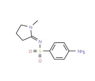 4-amino-N-[(2Z)-1-methylpyrrolidin-2-ylidene]benzene-1-sulfonamide - chemical structure image