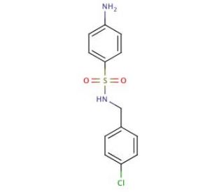 4-amino-N-[(4-chlorophenyl)methyl]benzene-1-sulfonamide - chemical structure image