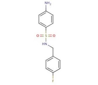 4-amino-N-[(4-fluorophenyl)methyl]benzene-1-sulfonamide - chemical structure image