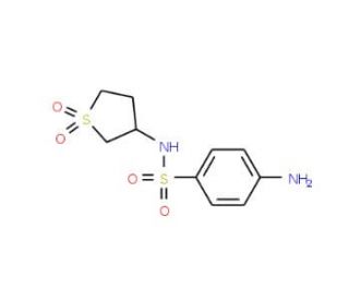 4-amino-N-(1,1-dioxidotetrahydrothien-3-yl)benzenesulfonamide - chemical structure image