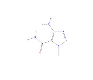 4-Amino-N,1-dimethyl-5-imidazolecarboxamide (CAS 858221-03-1) - chemical structure image