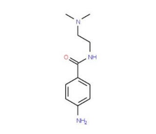 4-amino-N-[2-(dimethylamino)ethyl]benzamide (CAS 188758-93-2) - chemical structure image