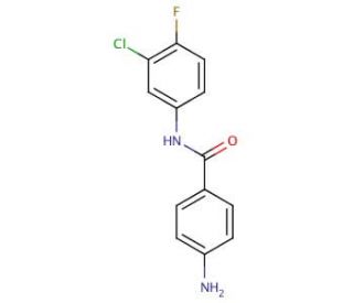 4-Amino-N-(3-chloro-4-fluorophenyl)benzamide - chemical structure image