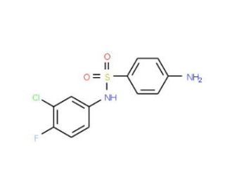 4-amino-N-(3-chloro-4-fluorophenyl)benzene-1-sulfonamide - chemical structure image