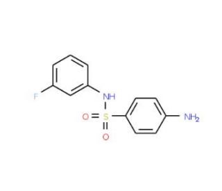 4-amino-N-(3-fluorophenyl)benzene-1-sulfonamide (CAS 1494-84-4) - chemical structure image