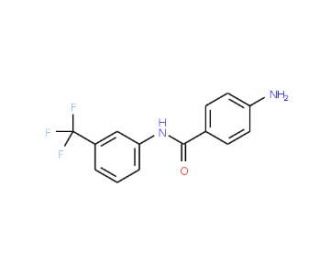 4-Amino-N-[3-(trifluoromethyl)phenyl]benzamide (CAS 811841-49-3) - chemical structure image