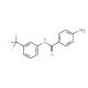 4-Amino-N-[3-(trifluoromethyl)phenyl]benzamide (CAS 811841-49-3) - chemical structure image