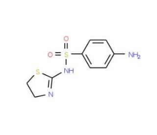 4-Amino-N-(4,5-dihydro-thiazol-2-yl)-benzenesulfonamide - chemical structure image