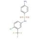 4-amino-N-[4-chloro-3-(trifluoromethyl)phenyl]benzene-1-sulfonamide - chemical structure image